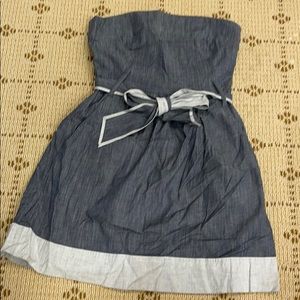 Theory Cotton Strapless Mini dress